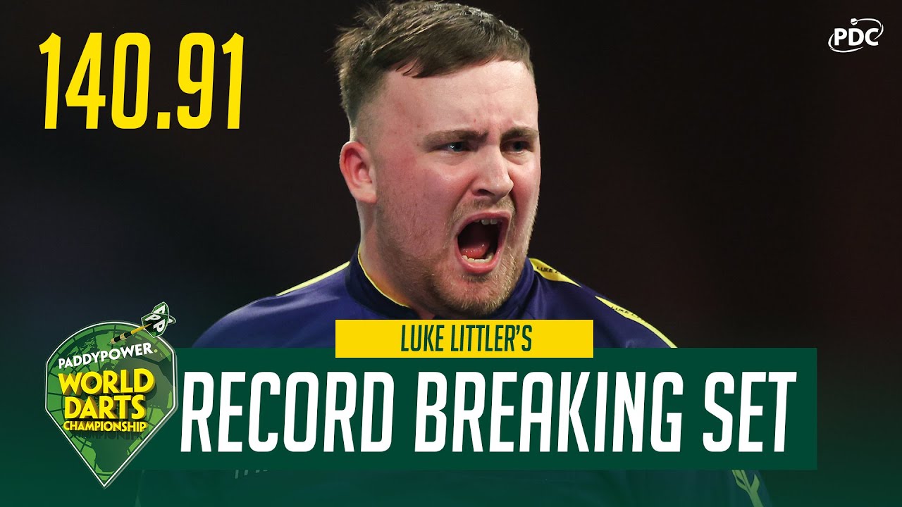 Luke Littler hits PDC World Championship record set average of 149